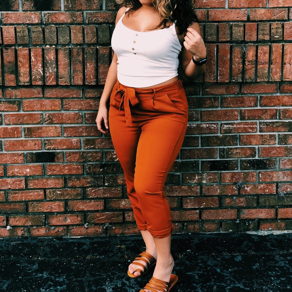 Orange pants